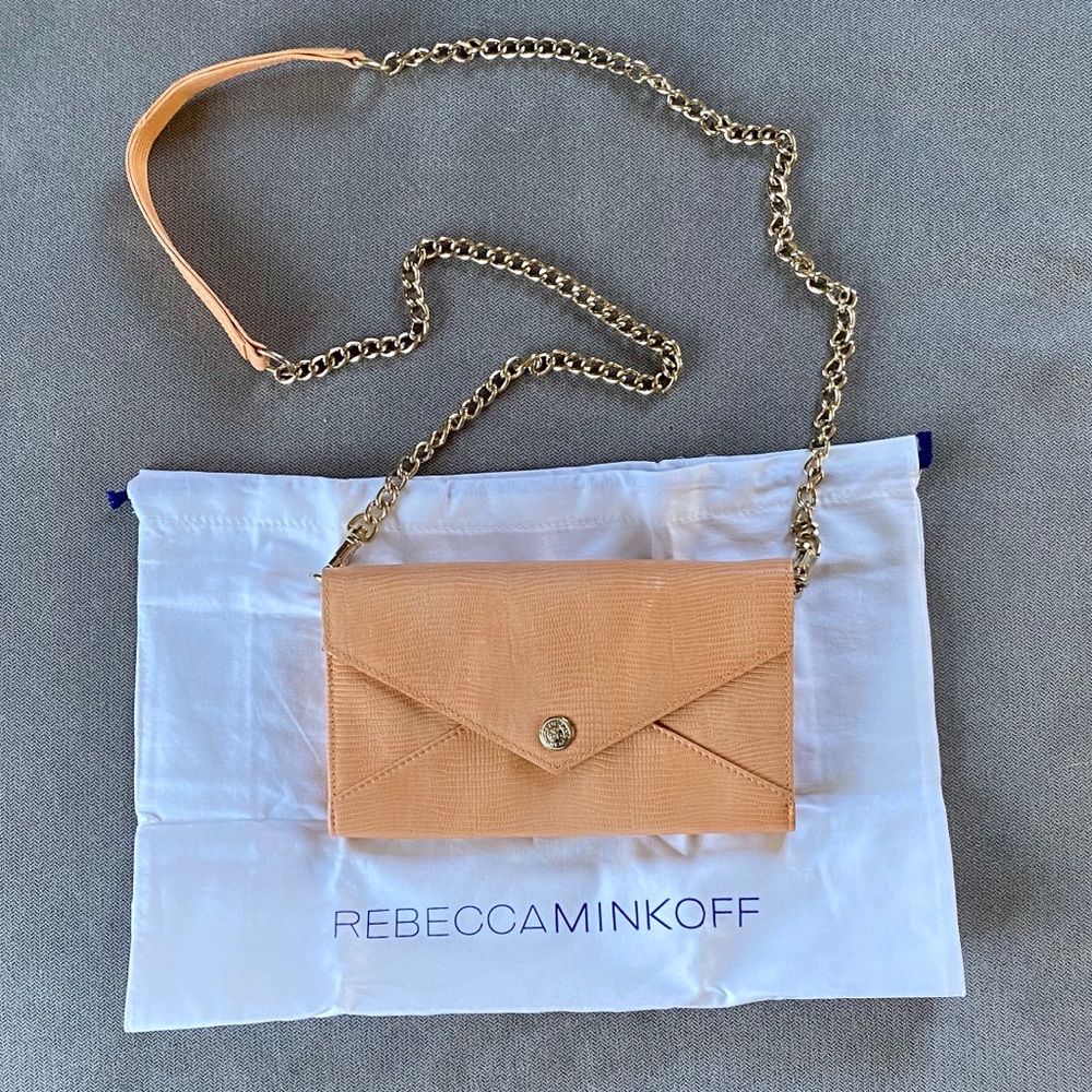 ✨ Rebecca Minkoff Crossbody Clutch/Wallet in peach